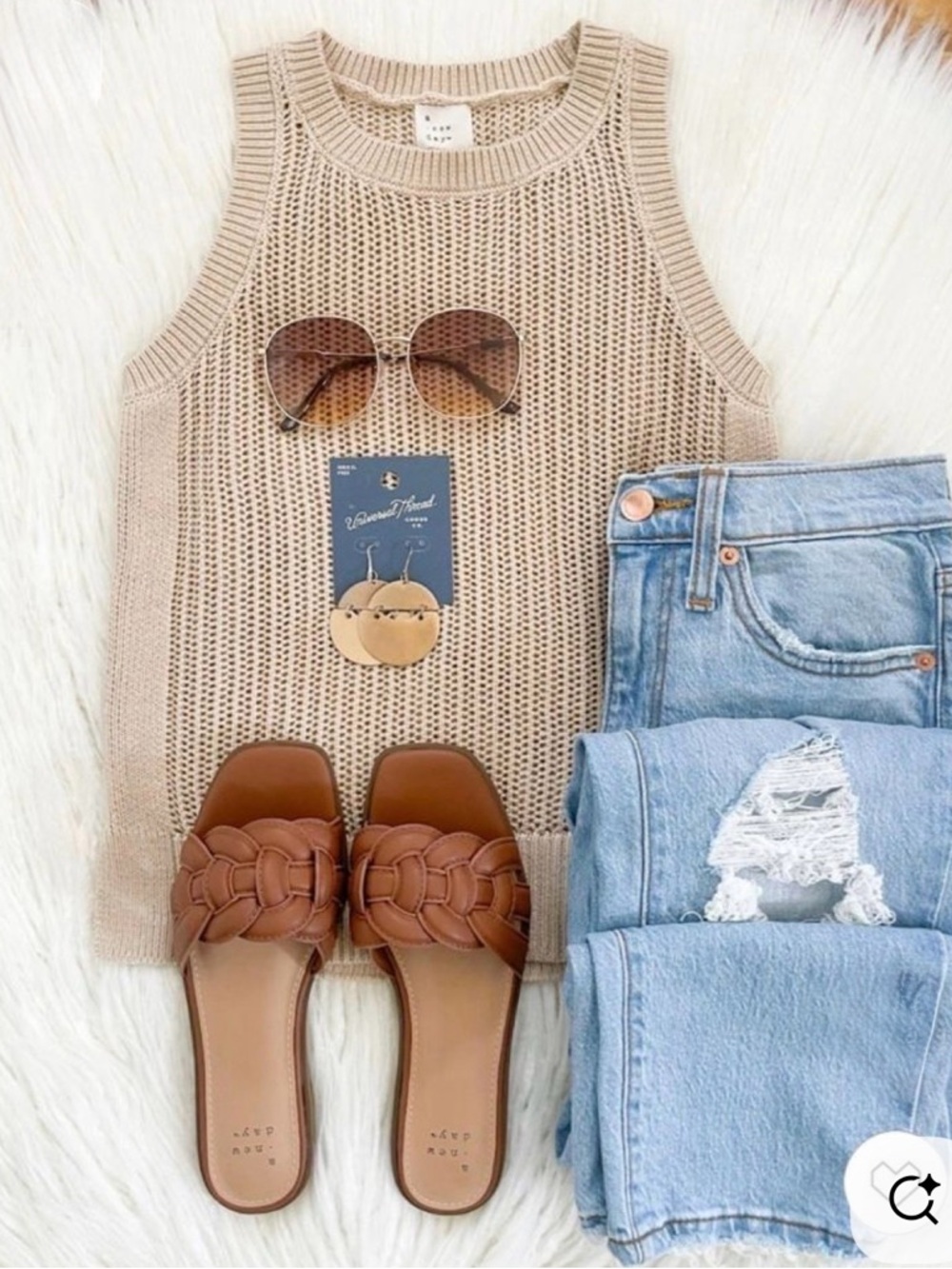 A New Day Knit Tank Sweater, Sz S